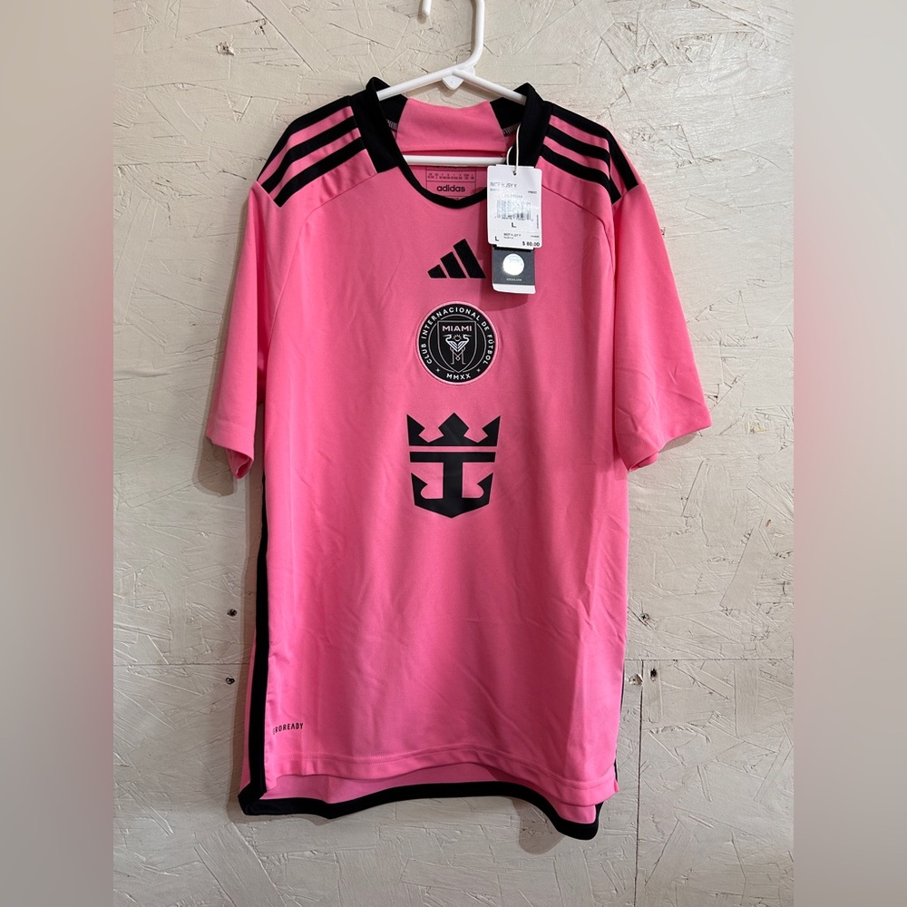 NWT kids Inter Miami CF home authentic 2024 soccer jersey size large